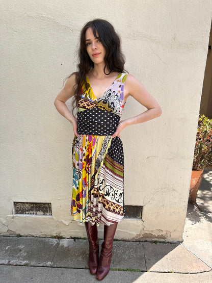 Mix Multi Print Dress