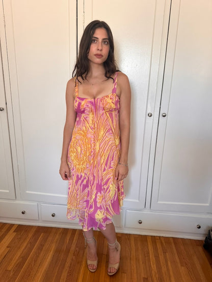 Sunrise Silk Babydoll Dress