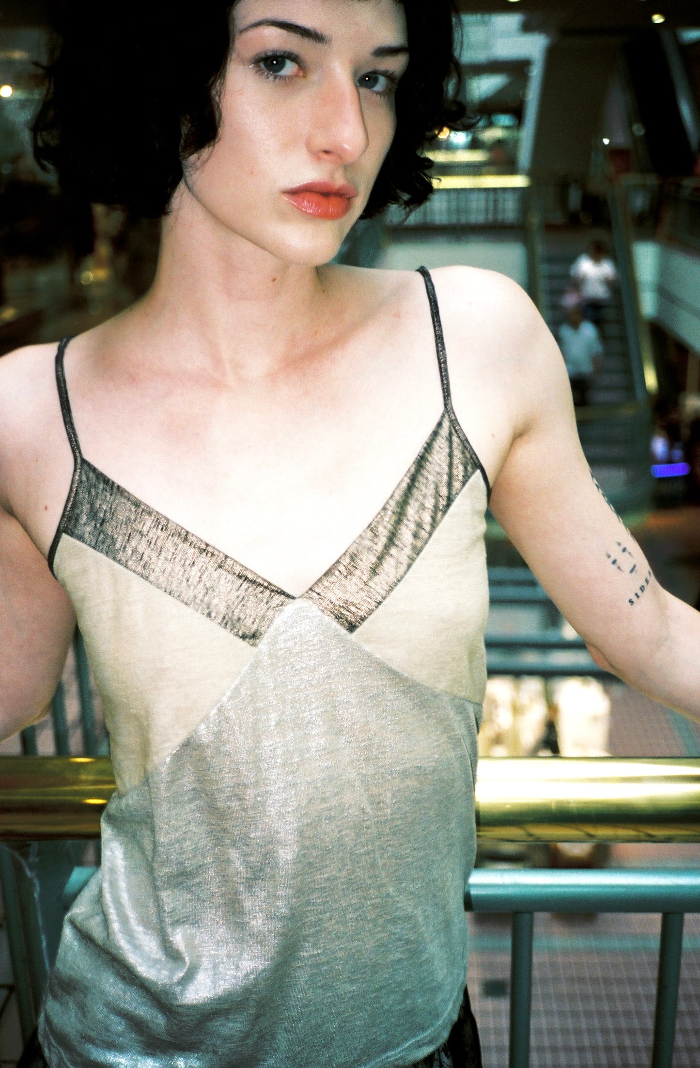Chloé - Metallic Linen Tank