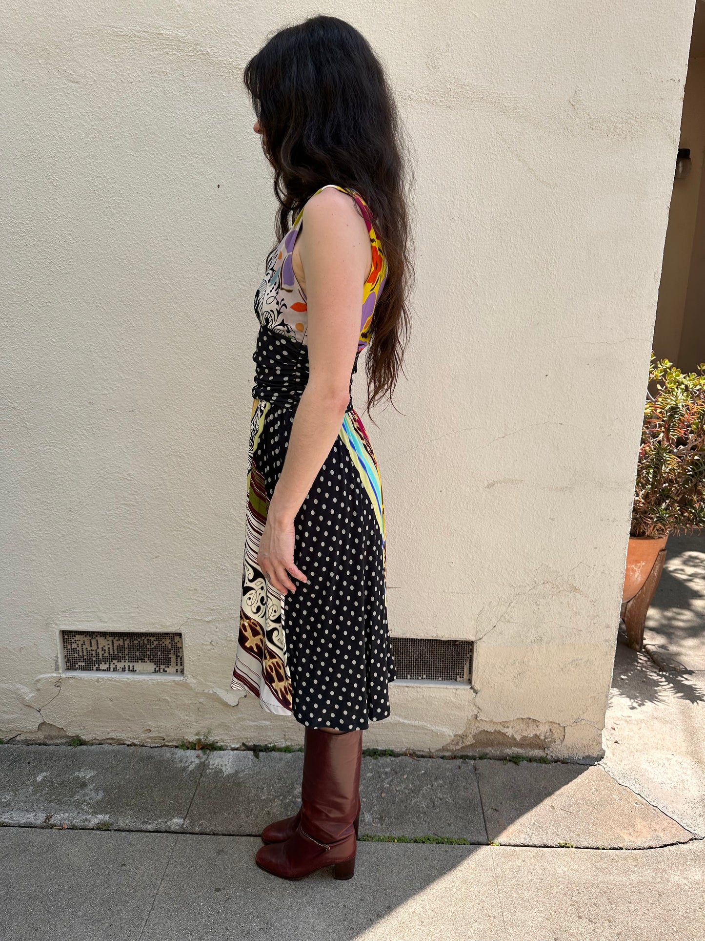 Mix Multi Print Dress