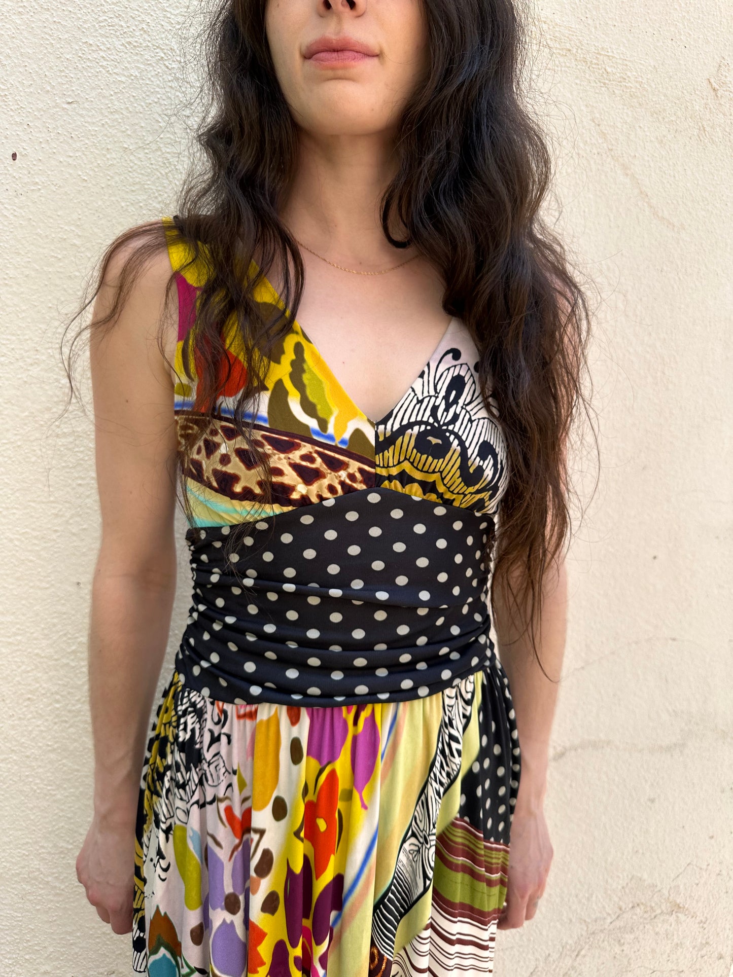 Mix Multi Print Dress