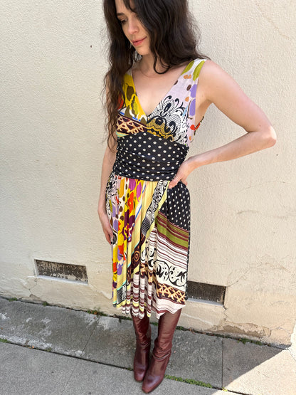 Mix Multi Print Dress