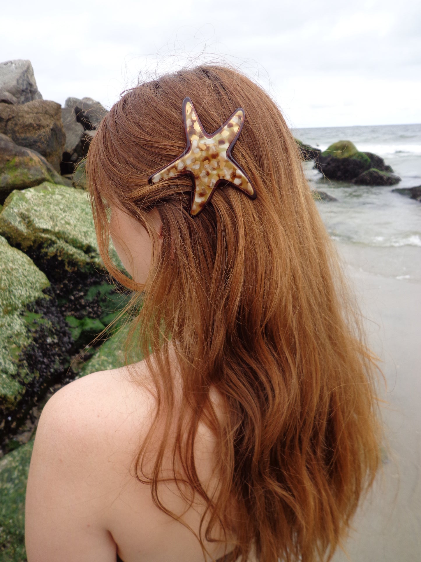 Praline Starfish Large Barrette