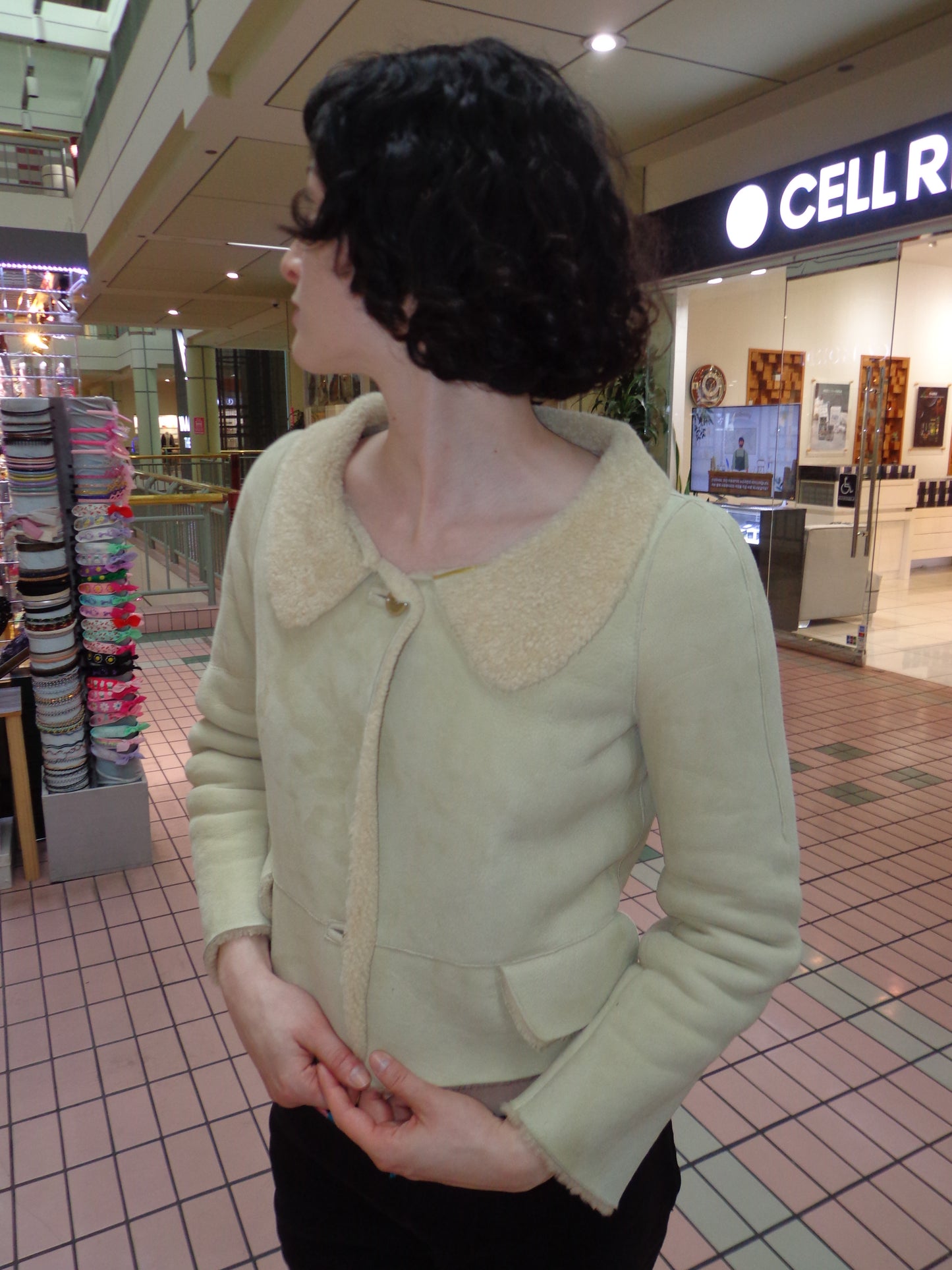 Marni - Shearling Baby Doll Jacket