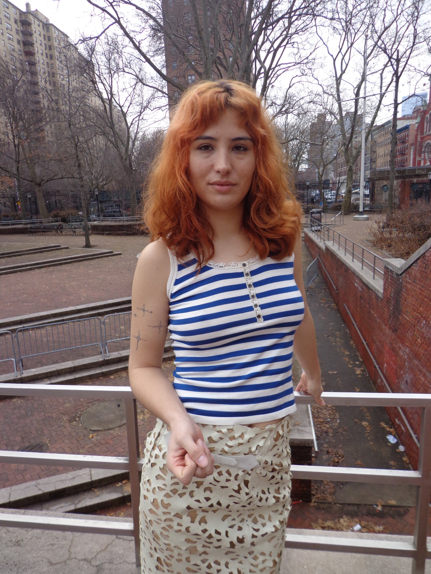 Barneys New York - Blue Striped Tank