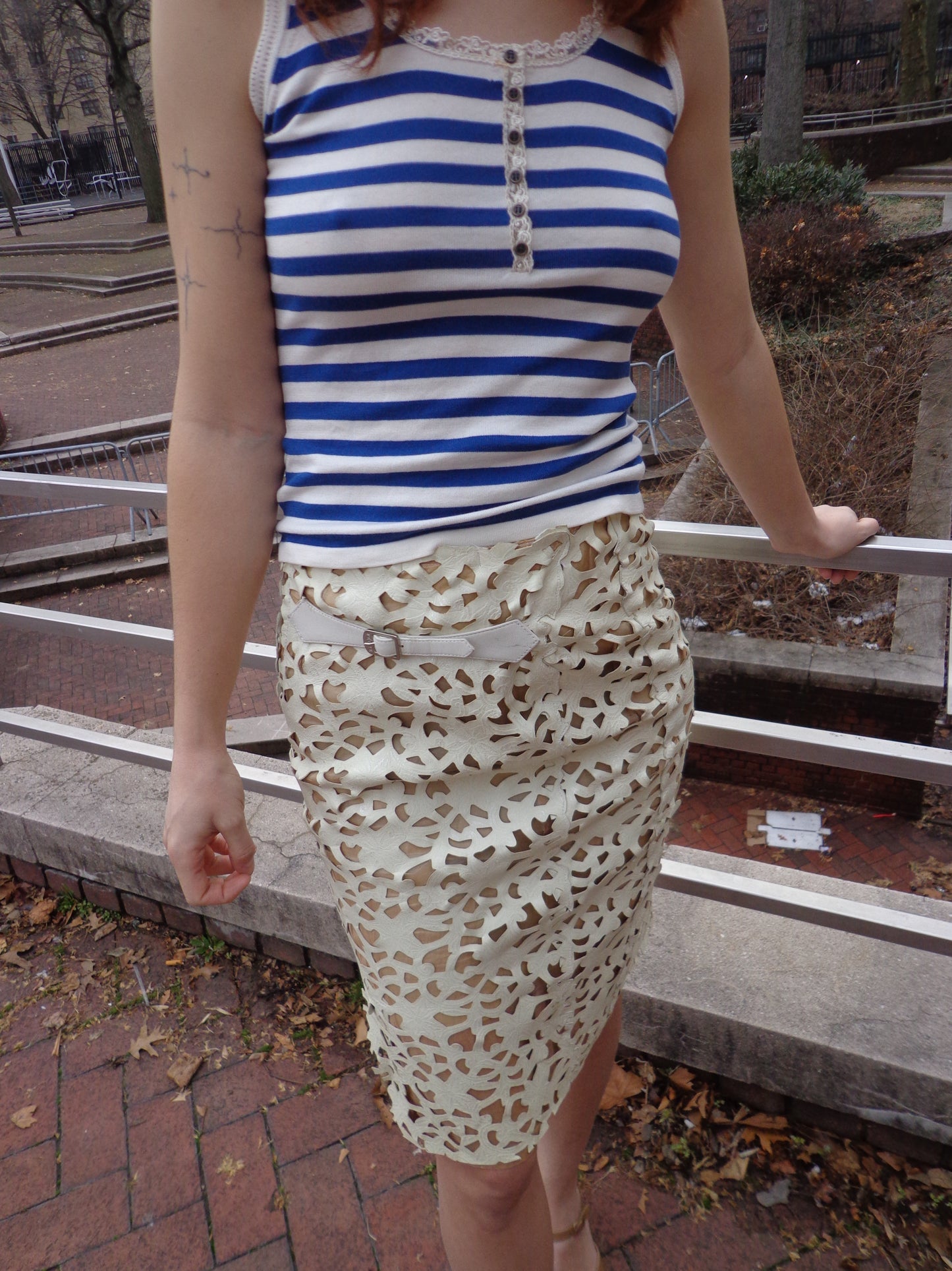 Barneys New York - Blue Striped Tank
