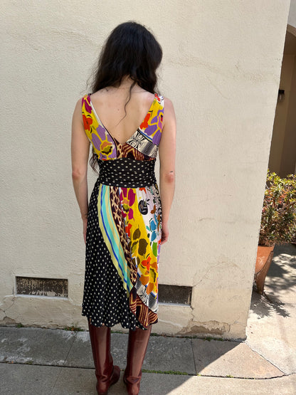 Mix Multi Print Dress
