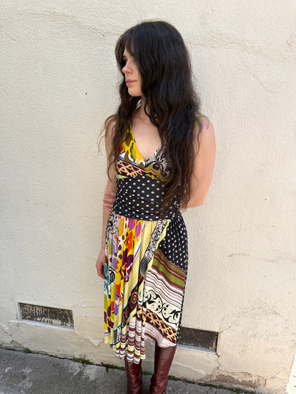Mix Multi Print Dress