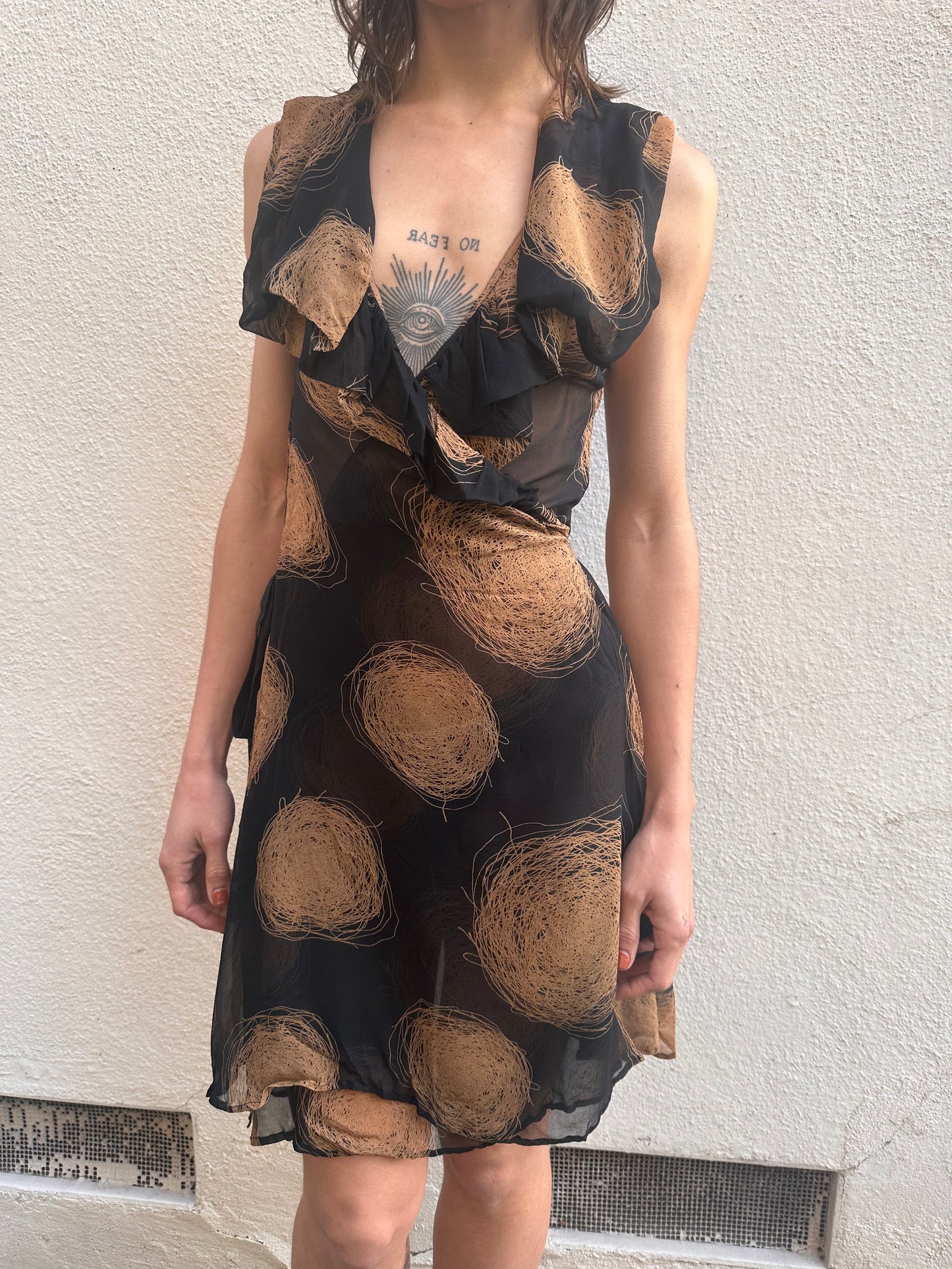 Black Dot Mini Dress