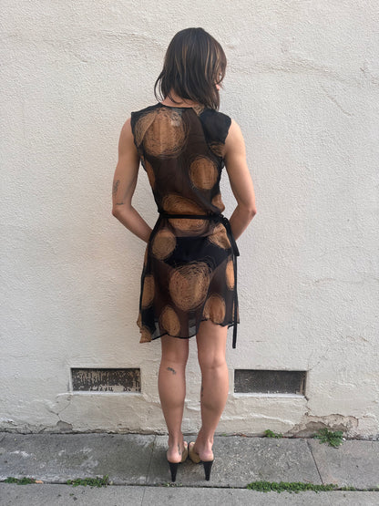 Black Dot Mini Dress