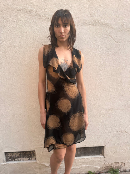 Black Dot Mini Dress