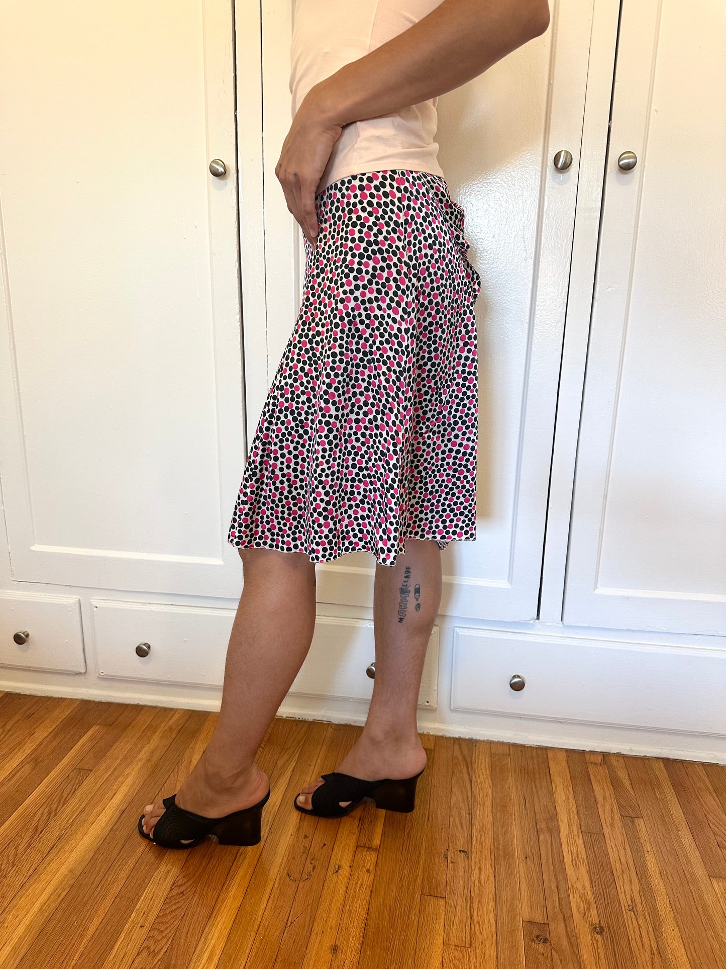 Bow Polka Dot Skirt