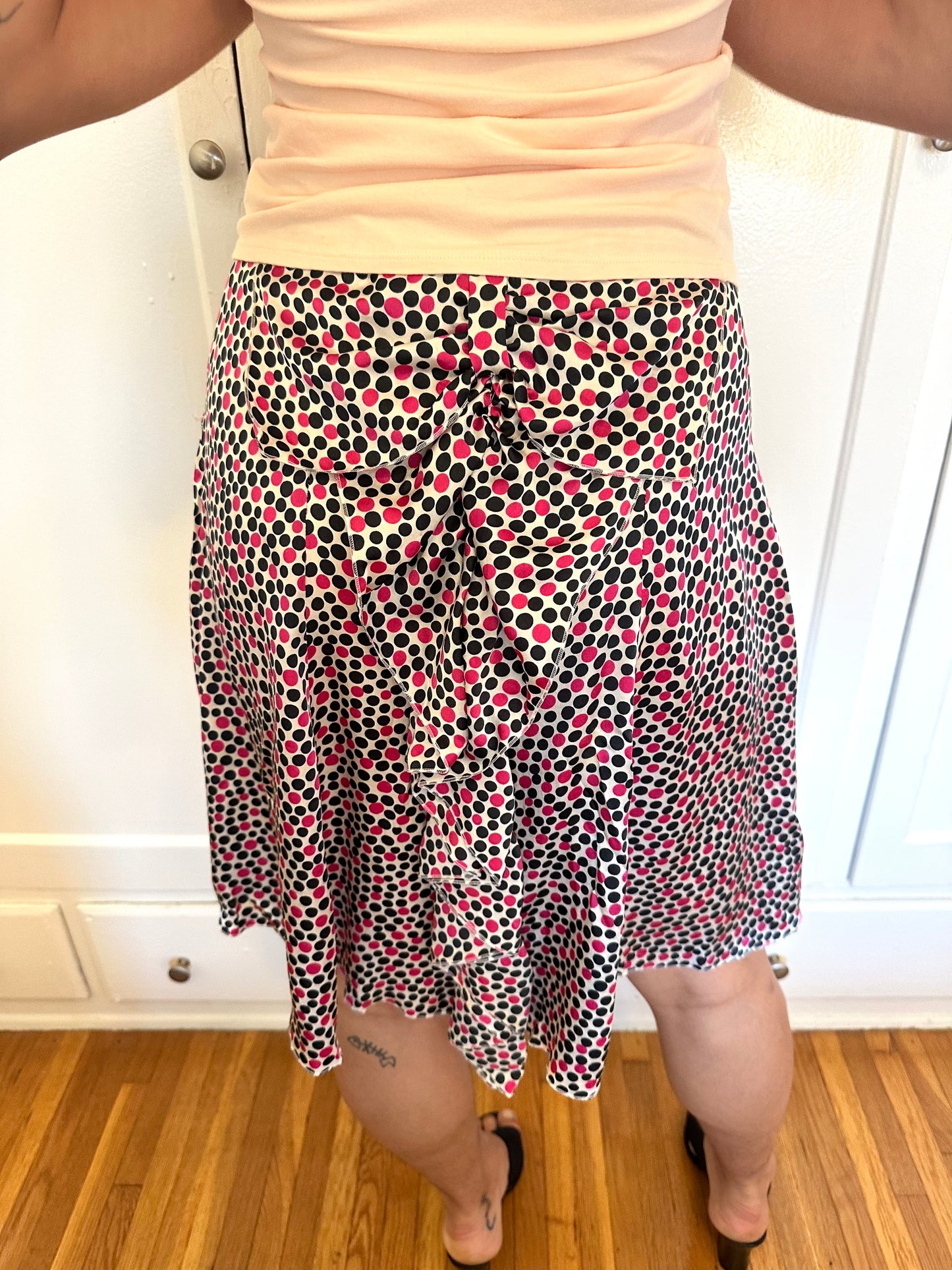 Bow Polka Dot Skirt