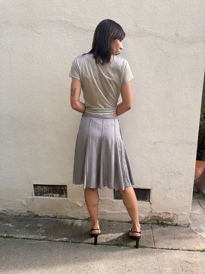 Grey Flare Skirt