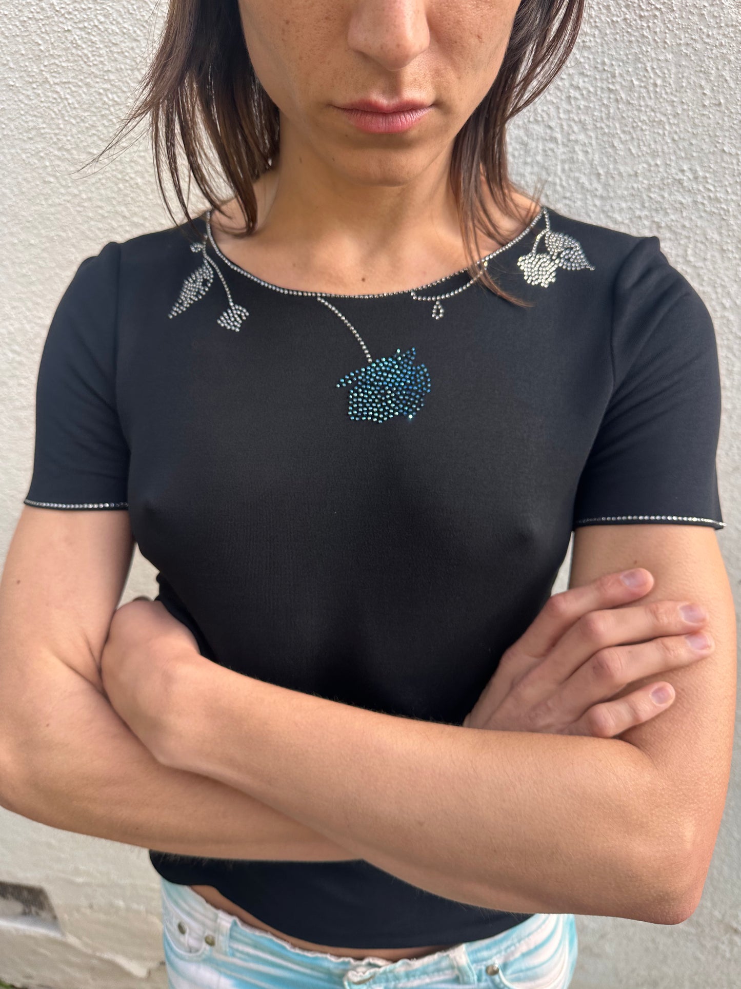 Giorgio Armani - Rhinestoned Tee
