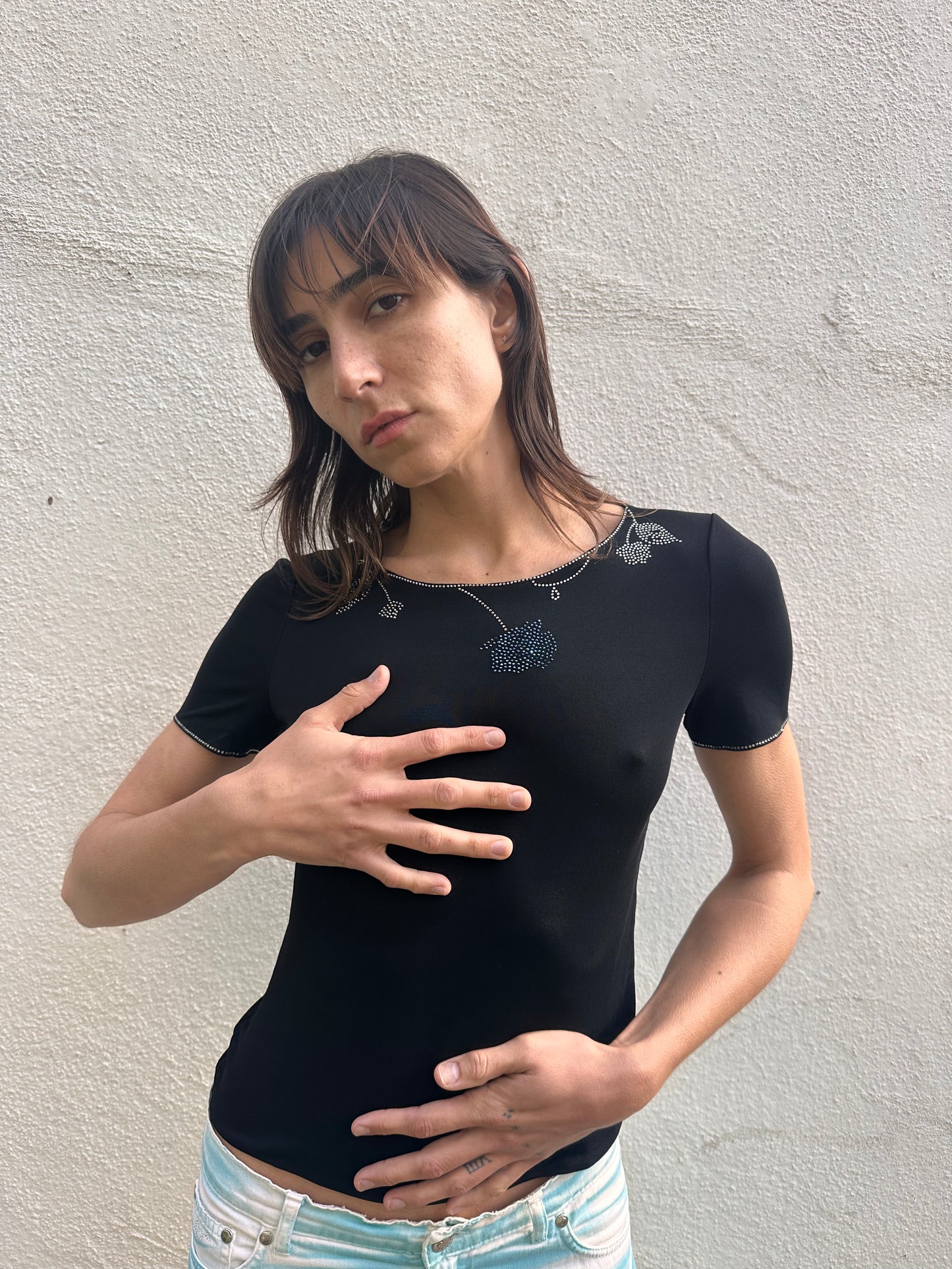 Giorgio Armani - Rhinestoned Tee