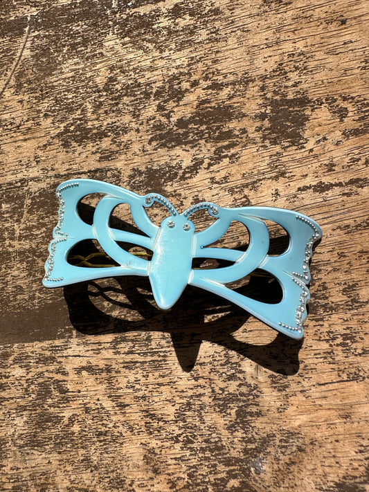 Blue Butterfly Clip