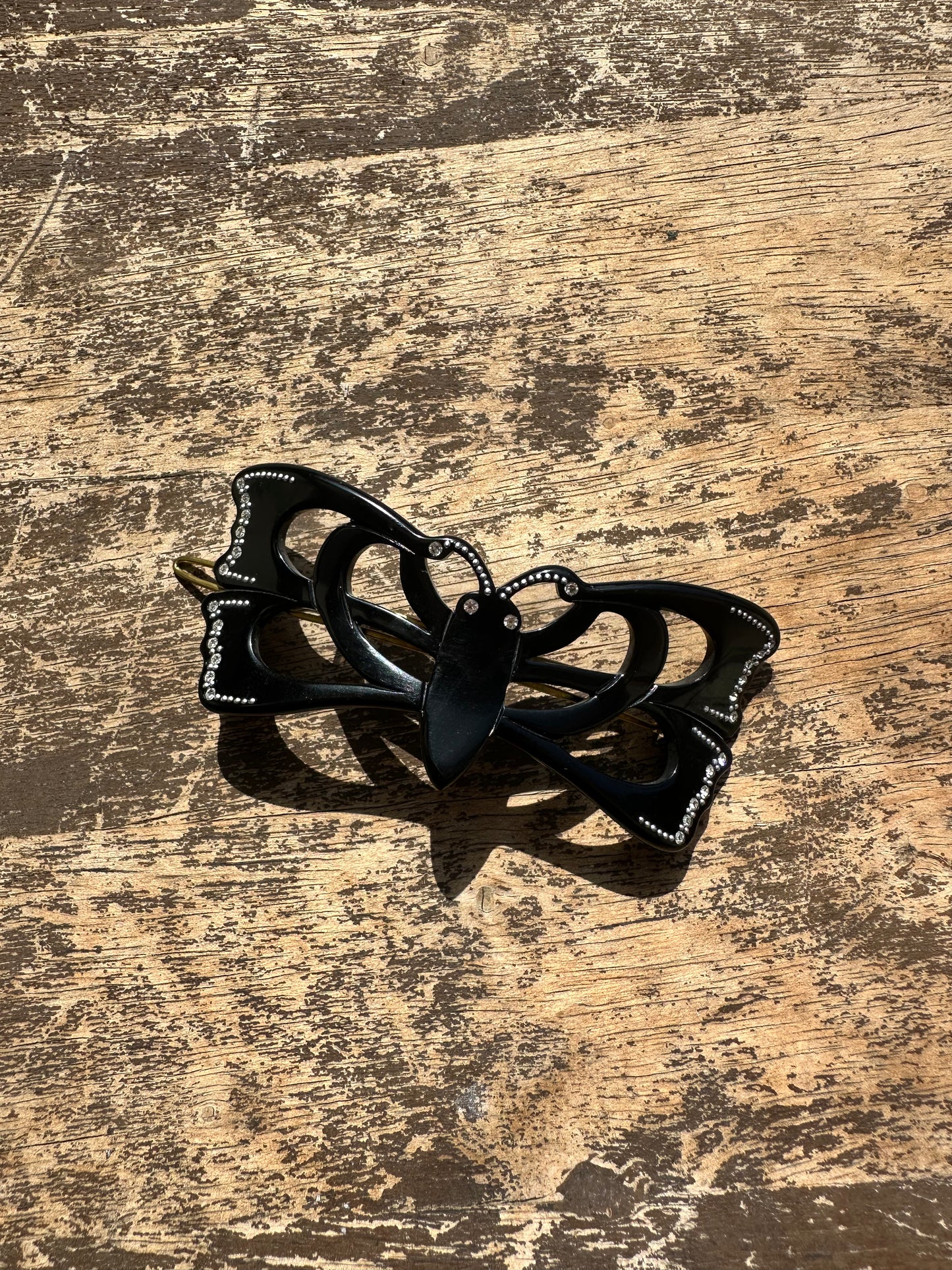 Black Butterfly Clip