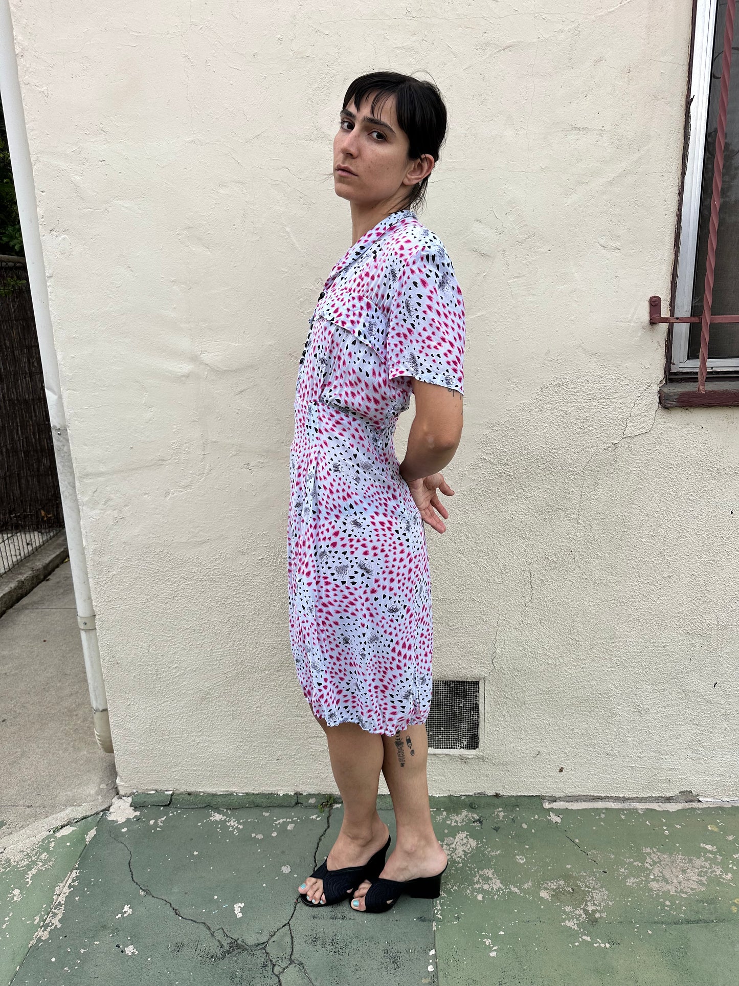 Antique Vintage - 1940s Heart Dress