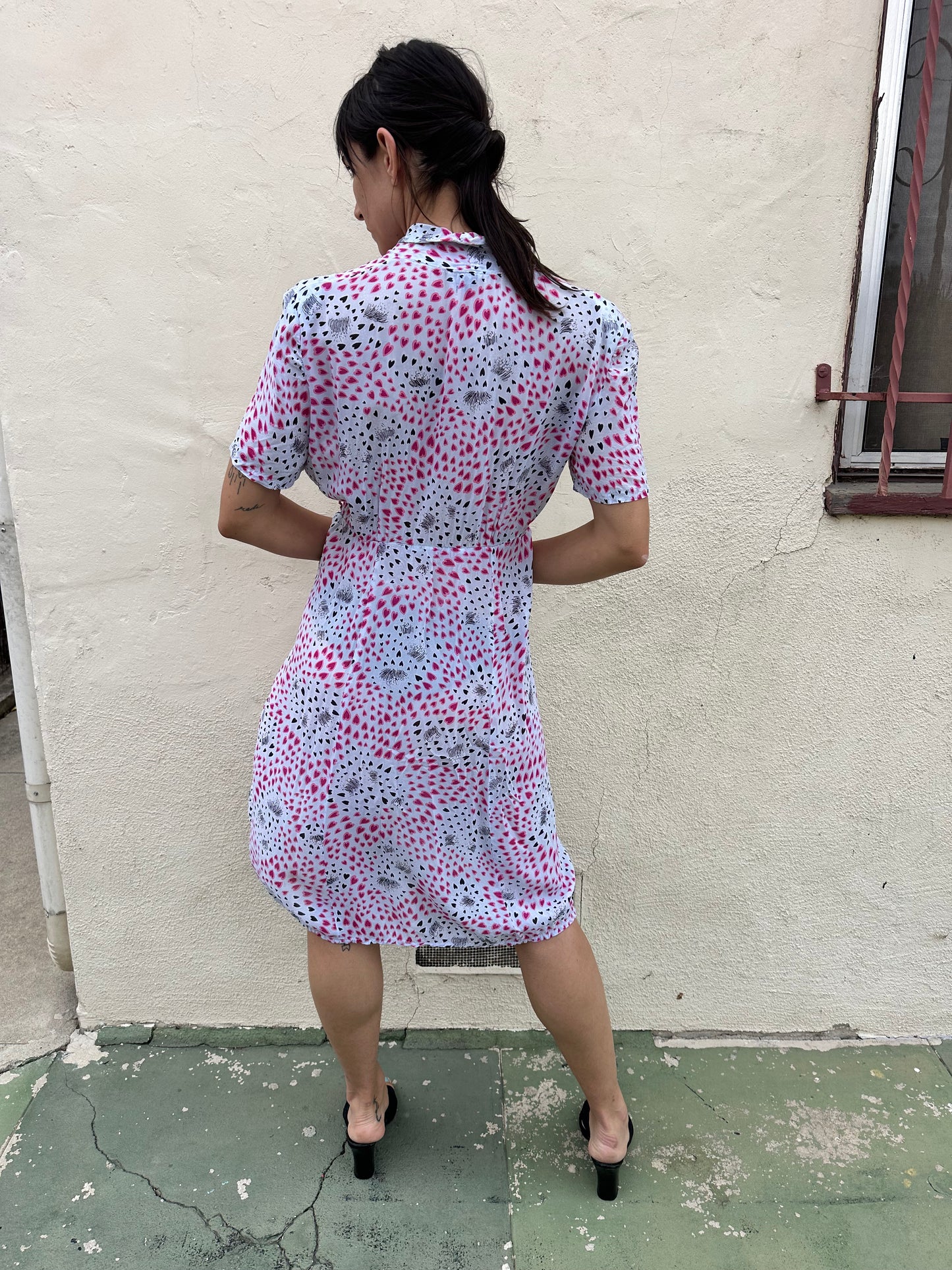 Antique Vintage - 1940s Heart Dress