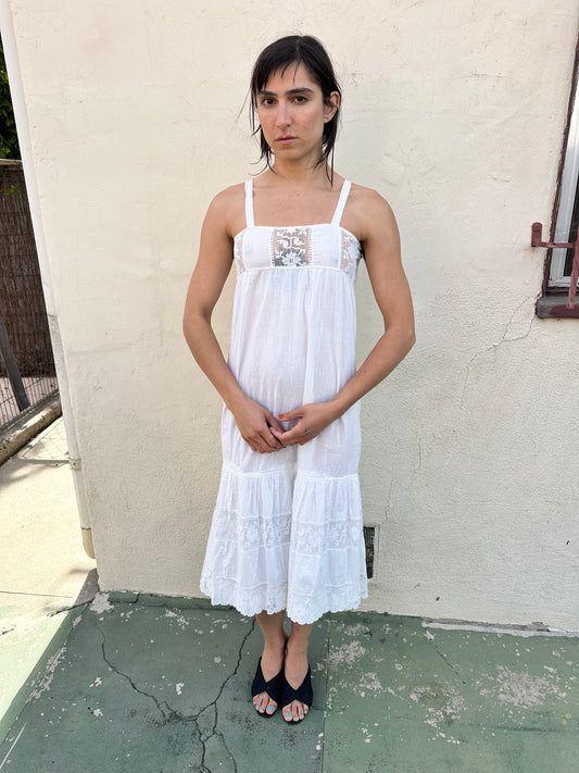 Antique Vintage - French Lace Slip Dress