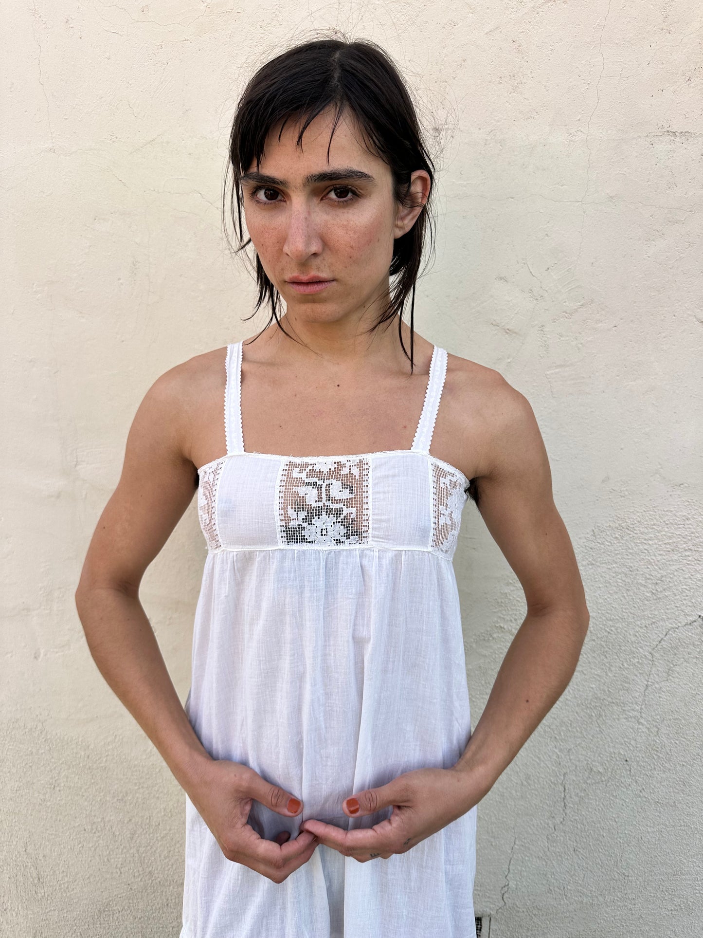 Antique Vintage - French Lace Slip Dress
