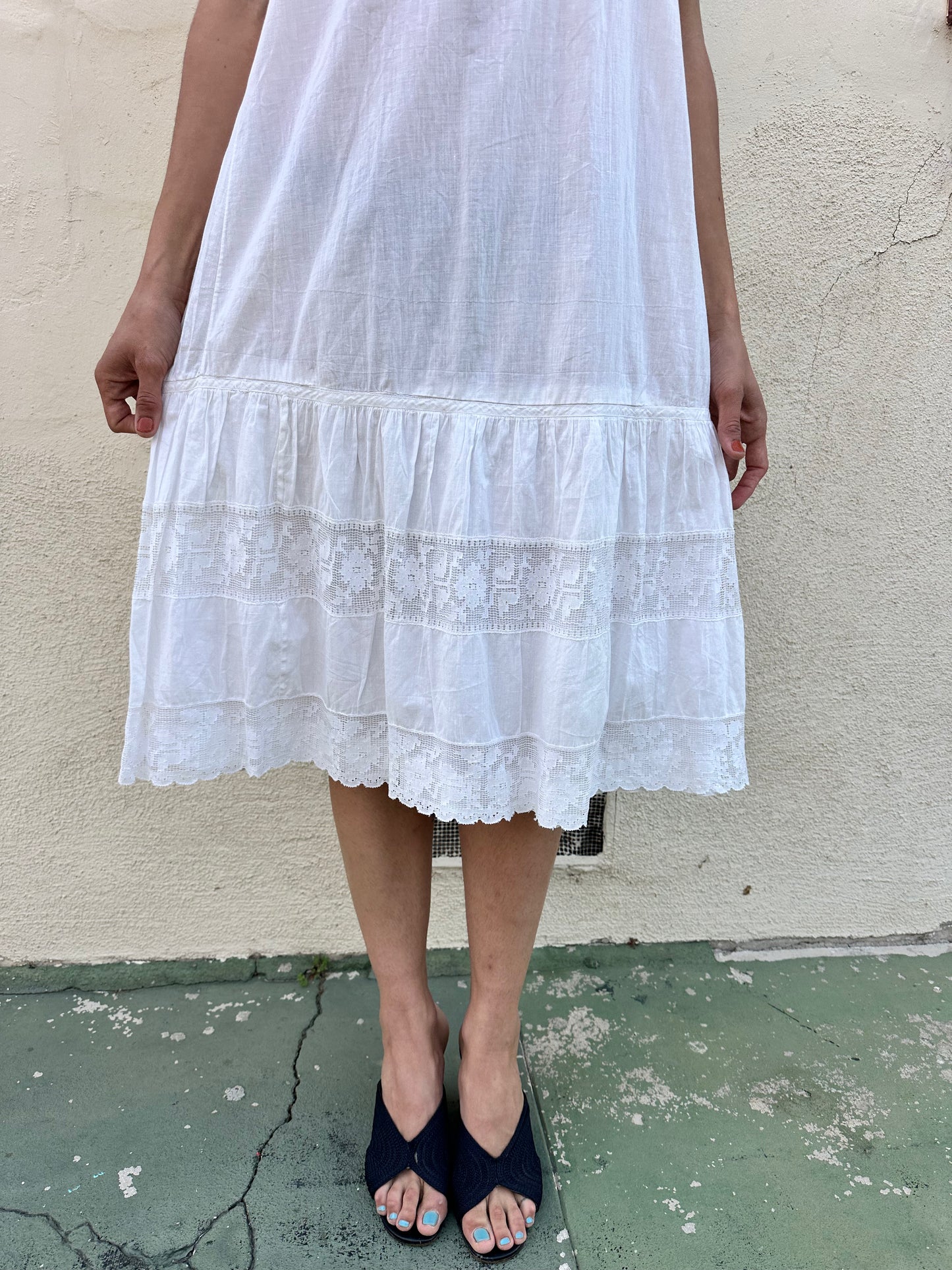 Antique Vintage - French Lace Slip Dress