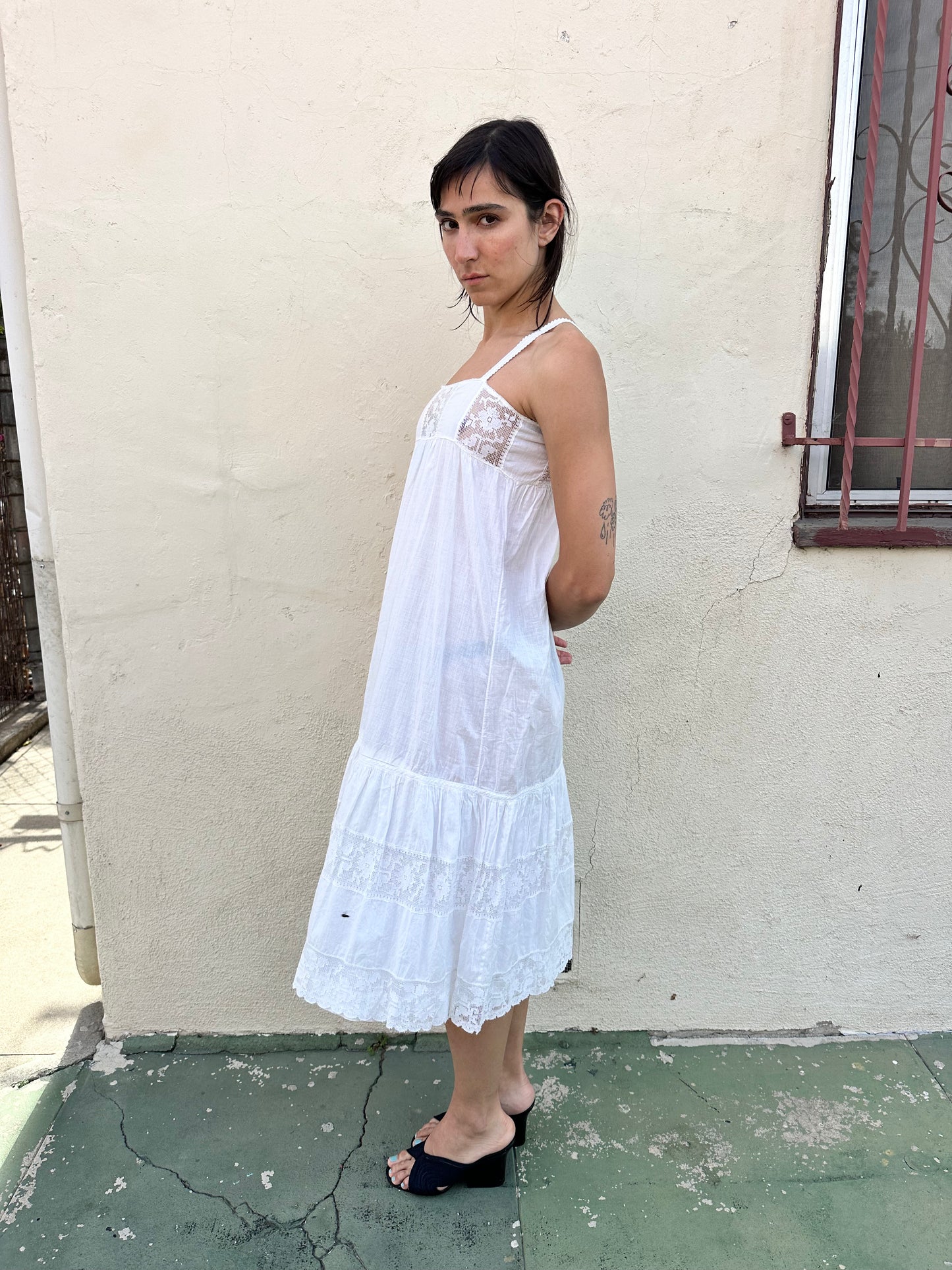 Antique Vintage - French Lace Slip Dress