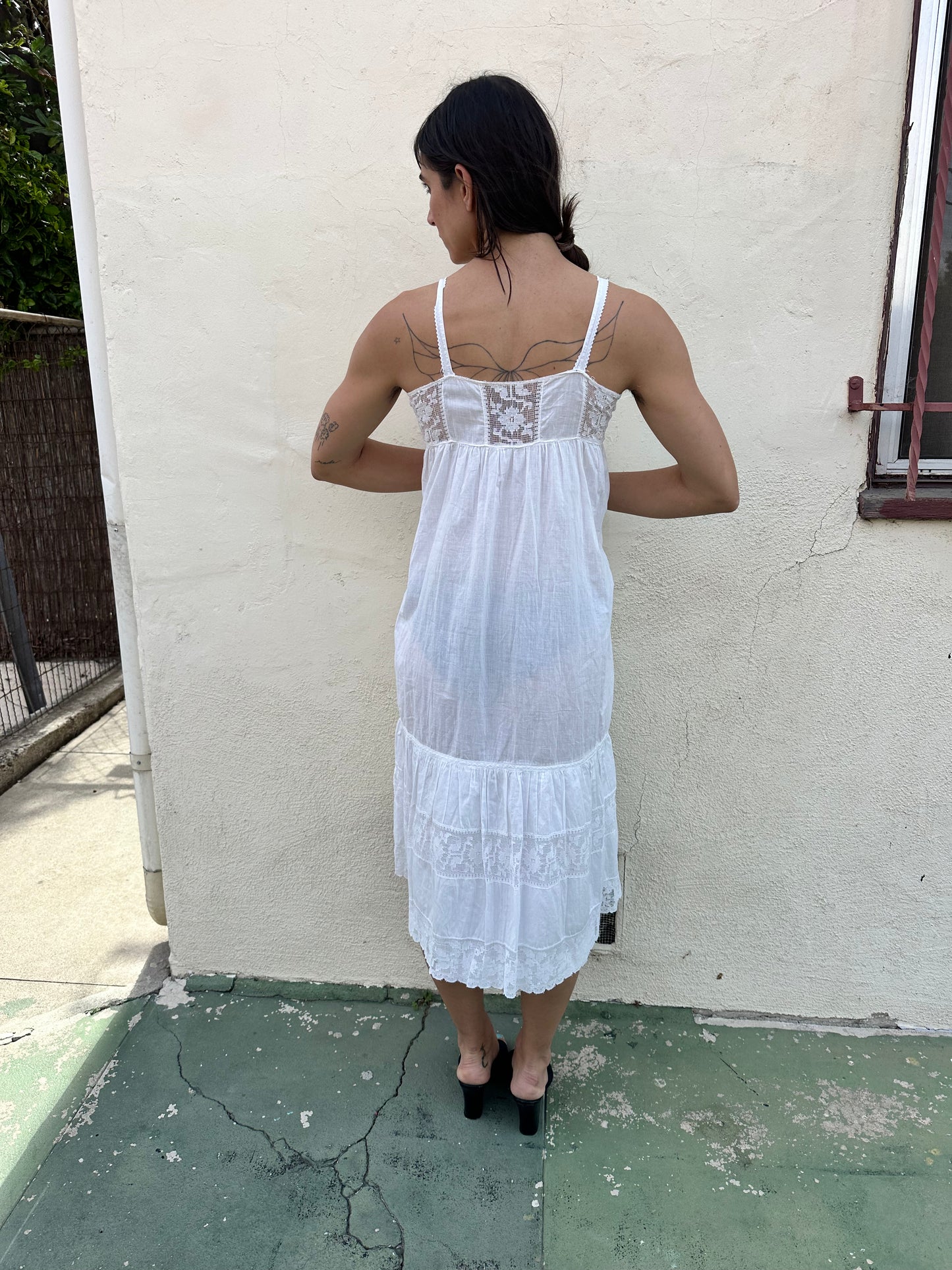 Antique Vintage - French Lace Slip Dress
