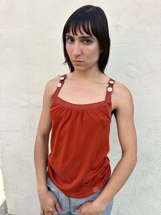 Marc by Marc Jacobs - Rust Button Tank