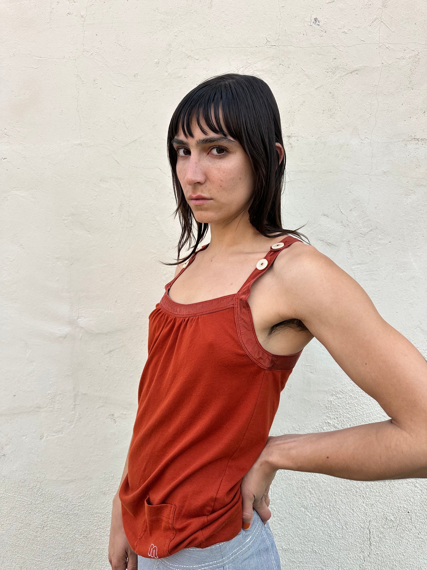 Marc by Marc Jacobs - Rust Button Tank