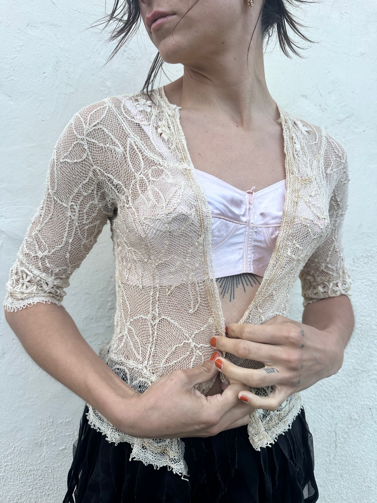 Antique Vintage - 1920s Knit Cardigan