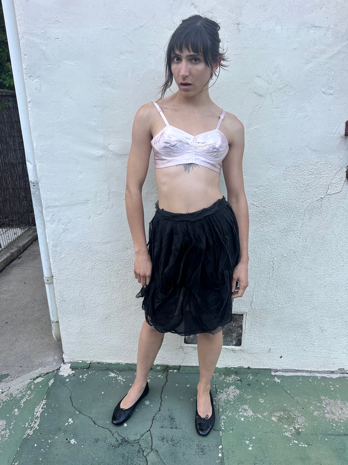 Emporio Armani - Black Fringe Skirt