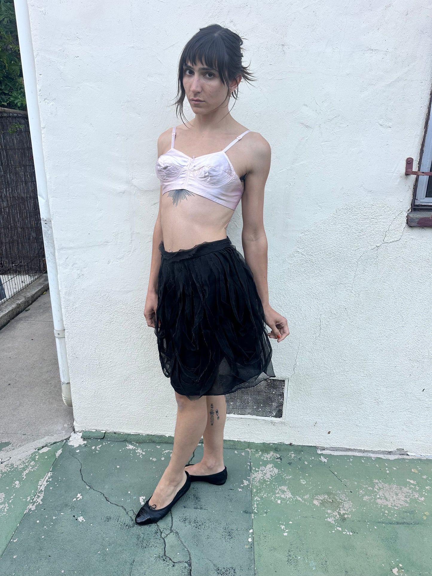 Emporio Armani - Black Fringe Skirt