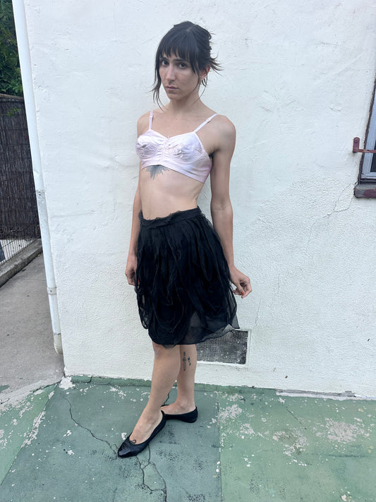 Emporio Armani - Black Fringe Skirt