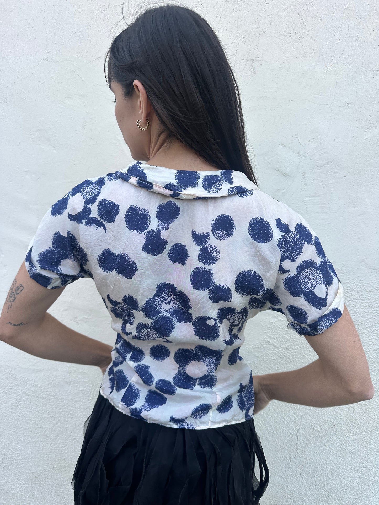 Antique Vintage - 1950s Dot Blouse