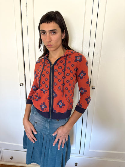 Red Flower Hoodie