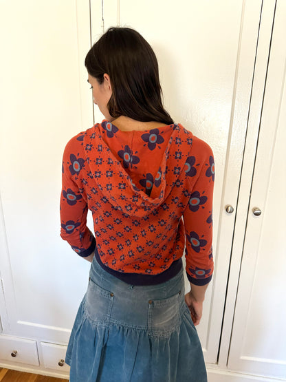 Red Flower Hoodie