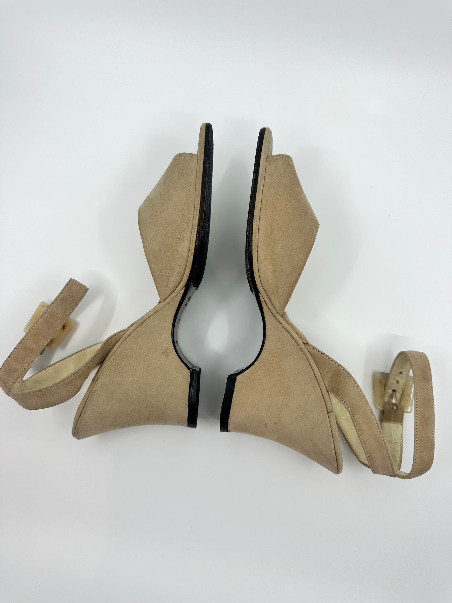 Prada - Suede Wedge Sandal