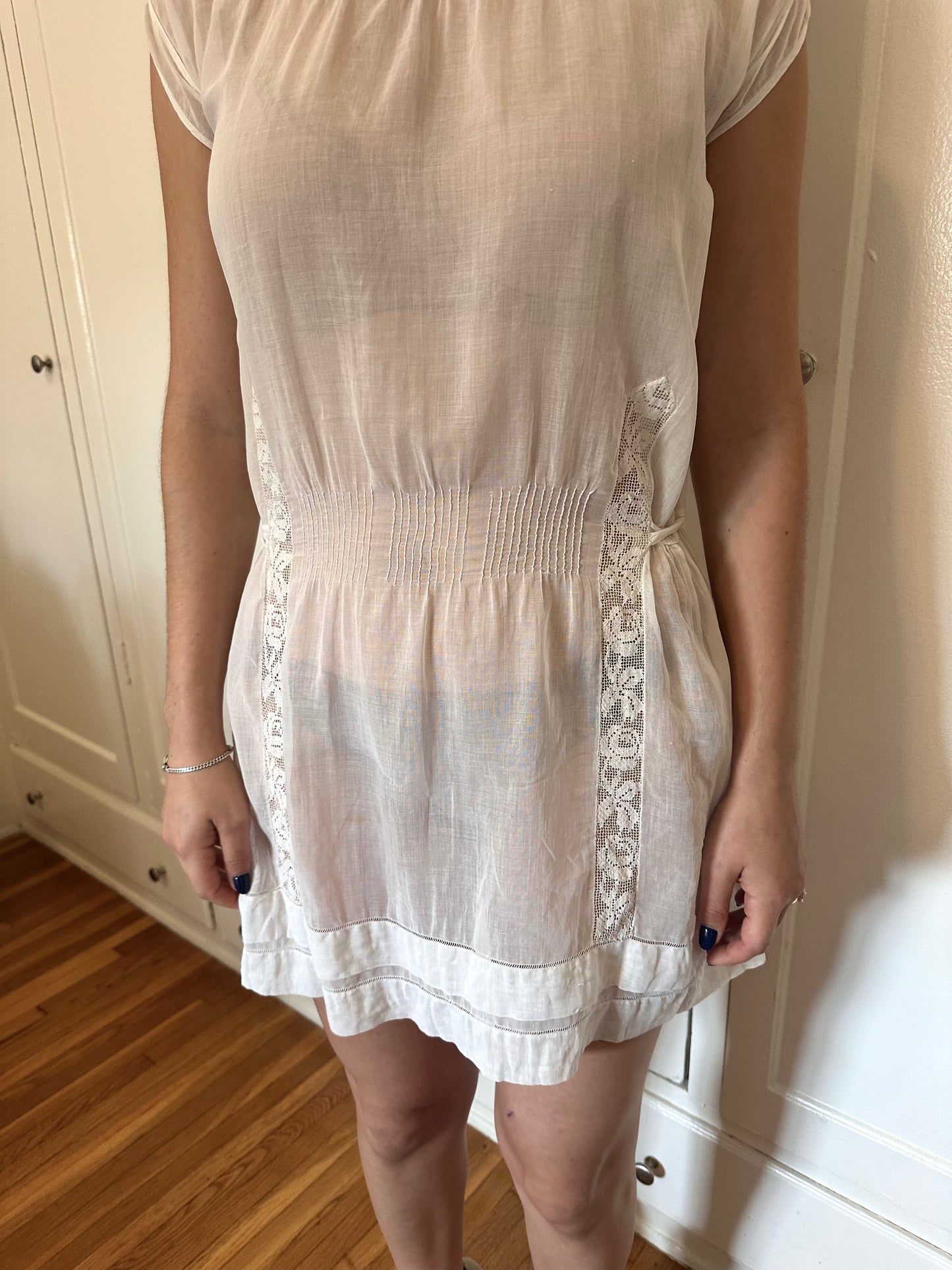 Antique Vintage - Edwardian Belgian Lace Dress