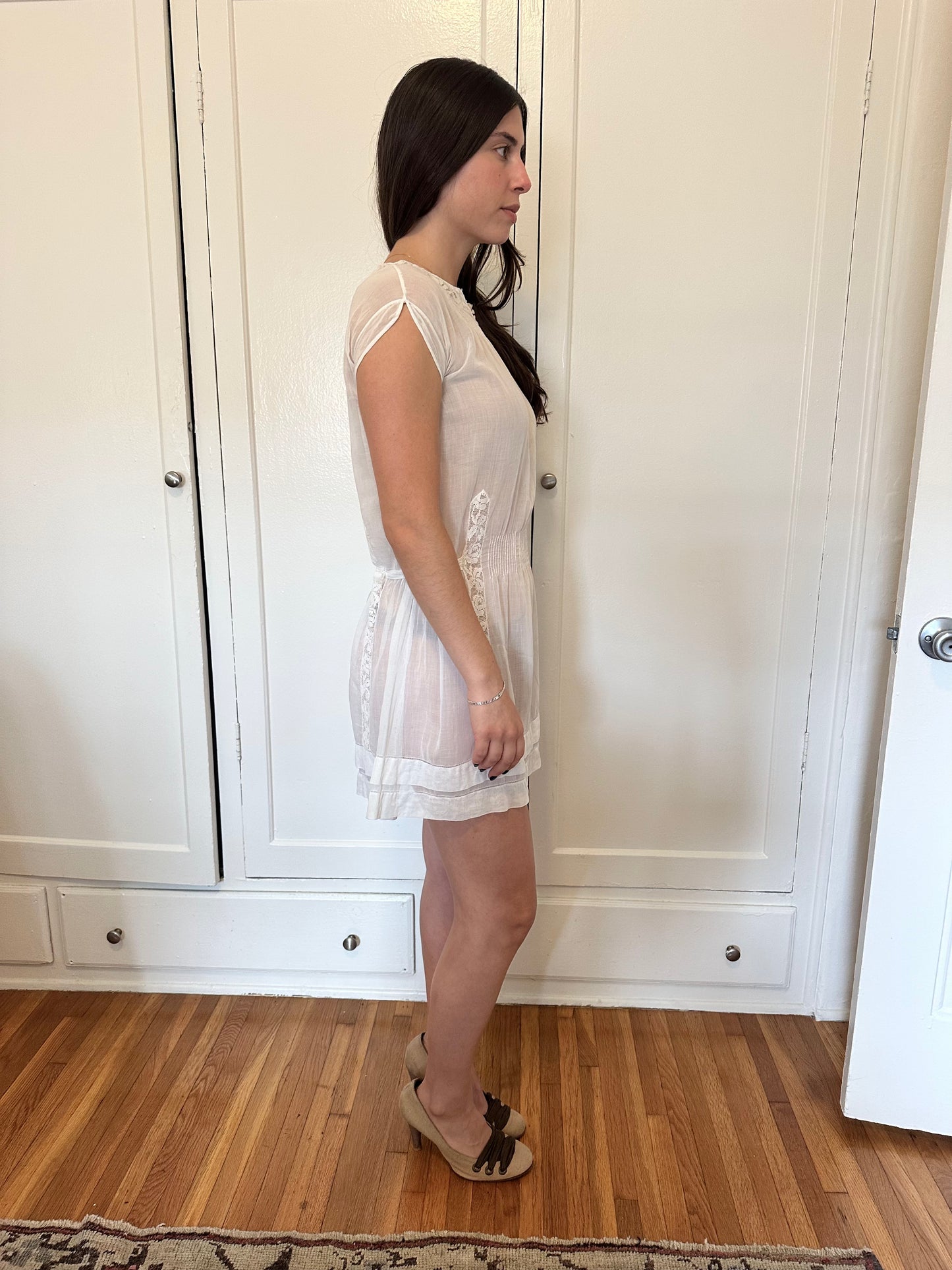 Antique Vintage - Edwardian Belgian Lace Dress