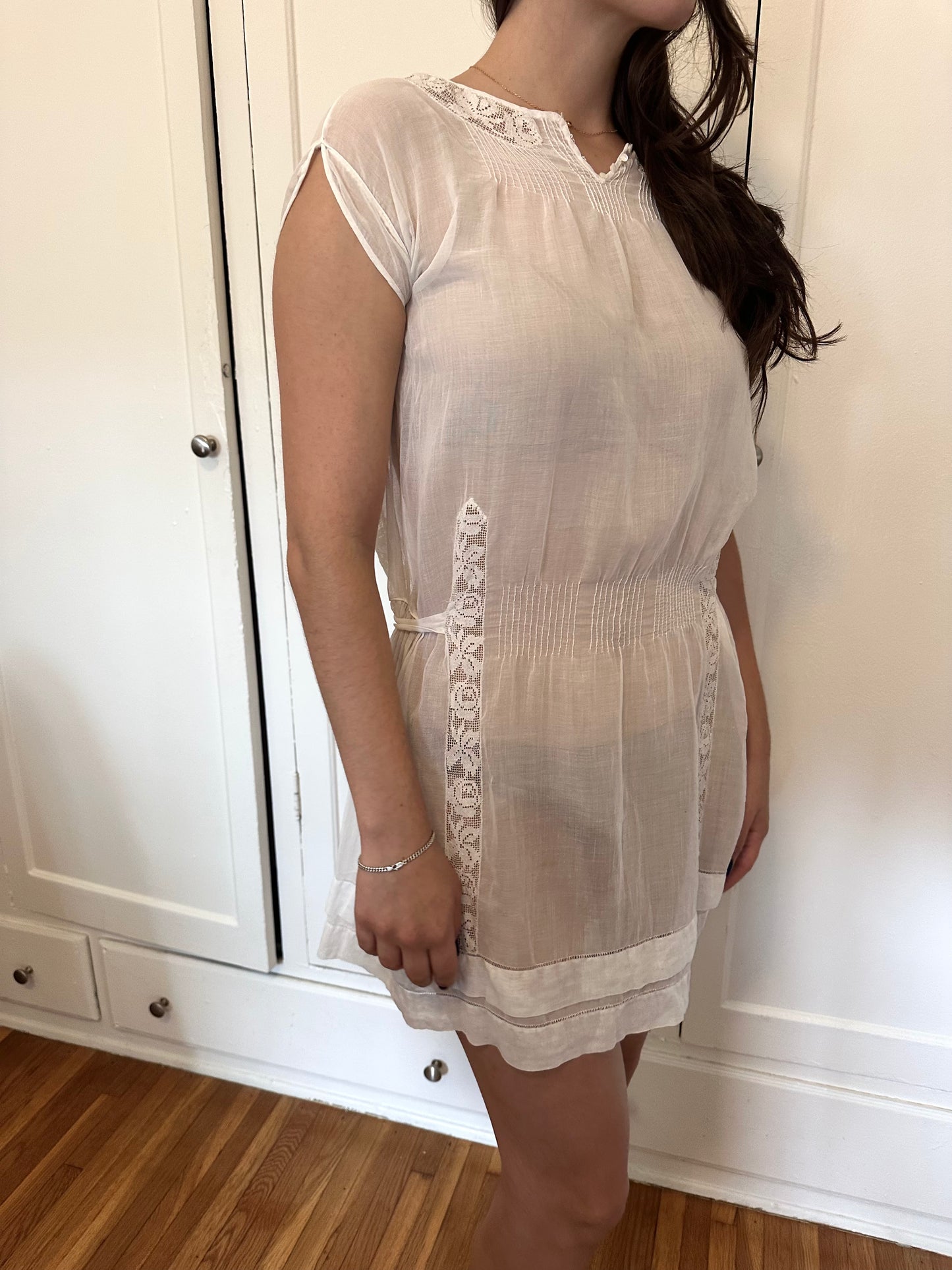 Antique Vintage - Edwardian Belgian Lace Dress