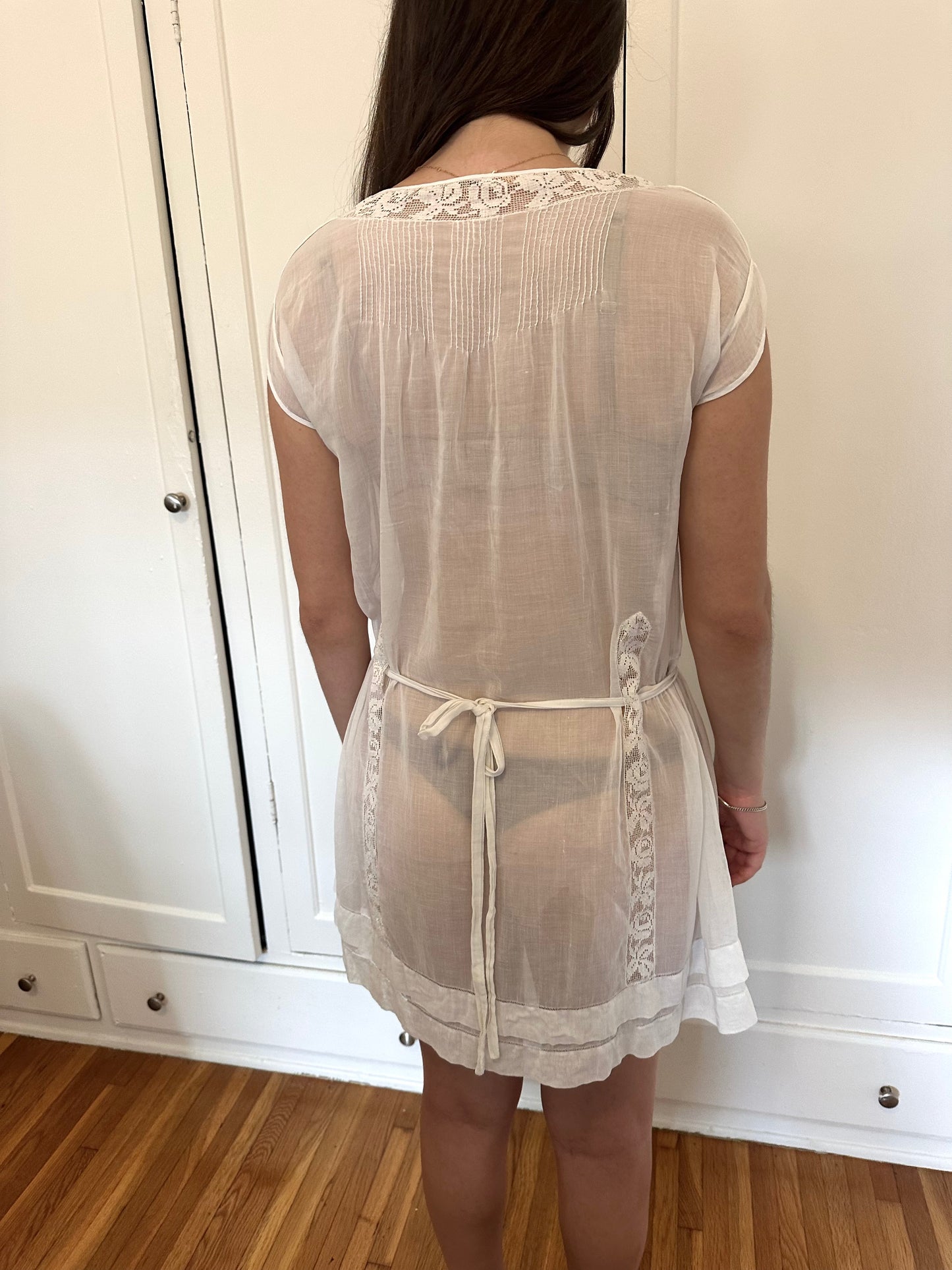 Antique Vintage - Edwardian Belgian Lace Dress