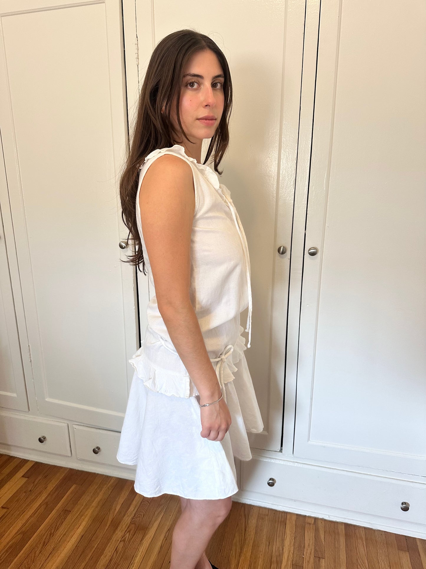 Antique Vintage - Cotton Ruffle Dress