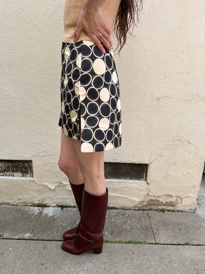 Black & White Polka Dot Skirt