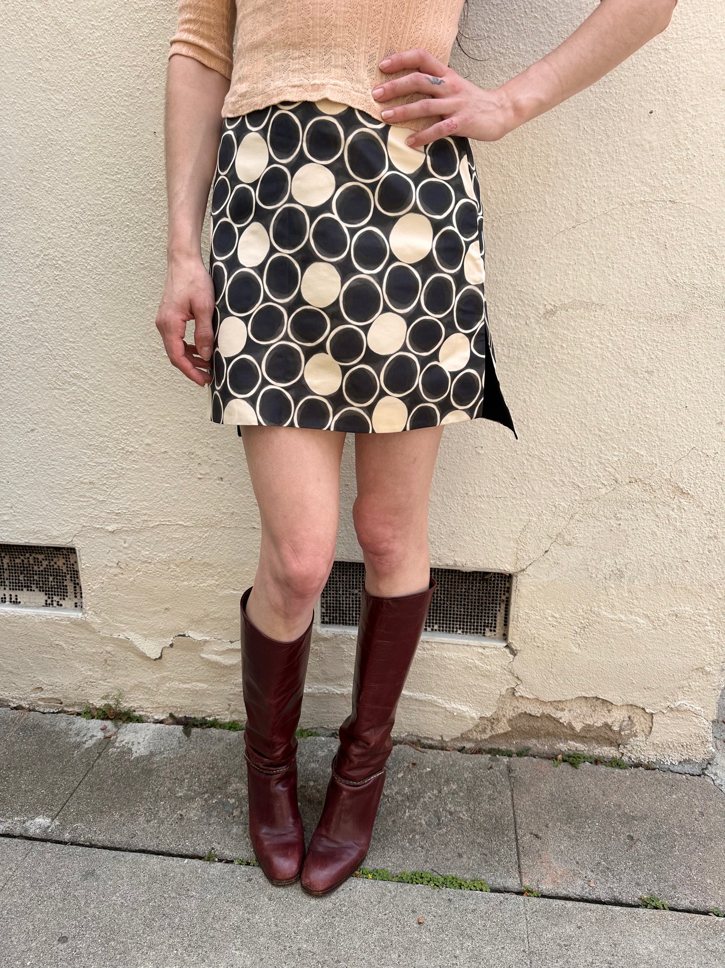 Black & White Polka Dot Skirt
