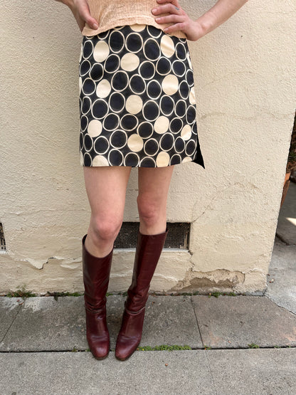 Black & White Polka Dot Skirt