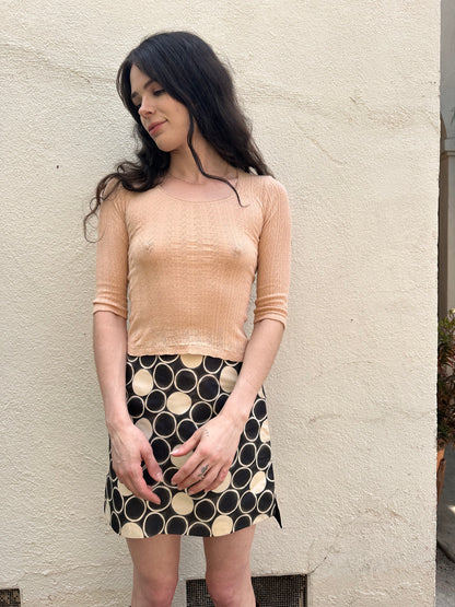 Black & White Polka Dot Skirt