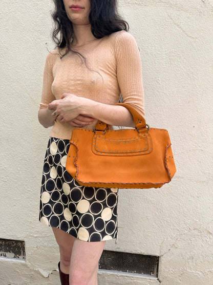 Orange Boogie Studded Purse