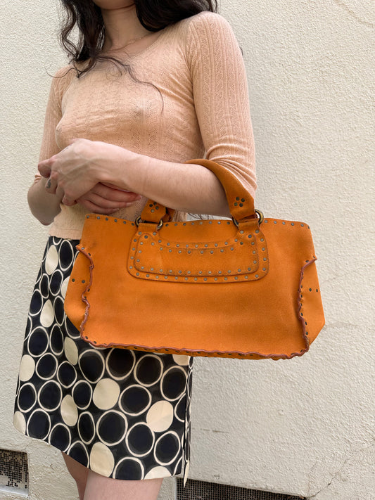 Orange Boogie Studded Purse